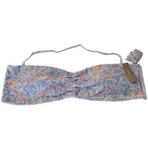 NWT J.Crew Scrunchie Sweetheart Bikini Top Floral Beach‎ Vacation Summer Size 3X